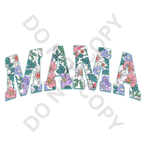 Floral Mama Curved 1 DTF Print