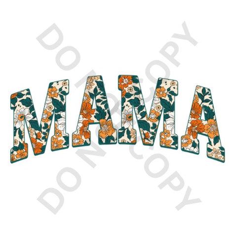 Floral Mama Curved 2 DTF Print